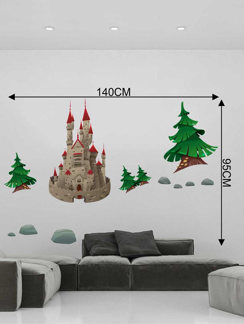 Rawpockets Wall Decals ' Castle and Fantasy World' Wall Decal Sticker ' Wall stickers (PVC Vinyl) Multicolour - 15733500 - Zoom Image - 2