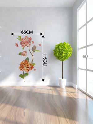 Rawpockets Wall Decals ' Chandni Flower ' Wall Decal Sticker ' Wall stickers (PVC Vinyl) Multicolour - 15733508 - Standard Image - 2
