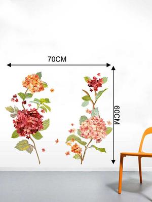 Rawpockets Wall Decals ' Flowers Plant' Wall Decal Sticker ' Wall stickers (PVC Vinyl) Multicolour - 15733518 - Standard Image - 2