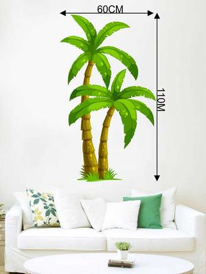 Rawpockets Wall Decals ' Palm Trees' Wall Decal Sticker ' Wall stickers (PVC Vinyl) Multicolour - 15733521 - Standard Image - 2