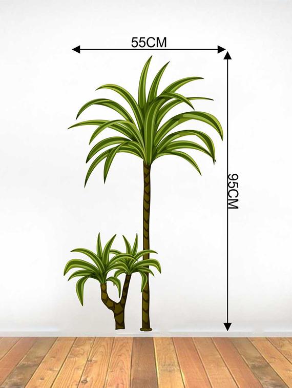 Rawpockets Wall Decals ' Desert Trees' Wall Decal Sticker ' Wall stickers (PVC Vinyl) Multicolour - 15733523 - Zoom Image - 2