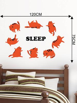 Rawpockets Wall Decals ' Sleep Pattern ' Wall stickers (PVC Vinyl) Multicolour - 15733557 - Standard Image - 2