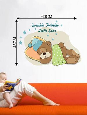 Rawpockets Wall Decals ' Twinkle Twinkle Little Bear ' Wall stickers (PVC Vinyl) Multicolour - 15733564 - Standard Image - 2