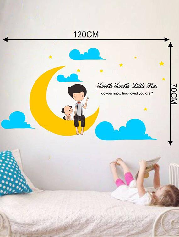 Rawpockets Wall Decals ' Twinkle Twinkle Little Star ' Wall stickers (PVC Vinyl) Multicolour - 15733568 - Zoom Image - 2