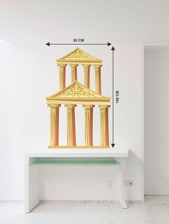Rawpockets Wall Decals ' Roman Column Wall Sticker ' Wall stickers (PVC Vinyl) Multicolour - 15733588 - Zoom Image - 2