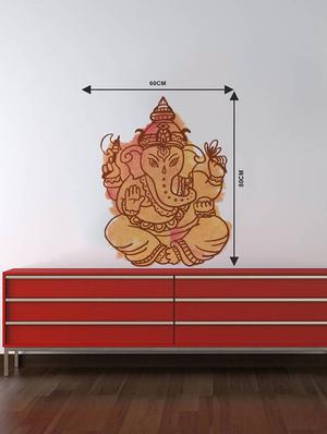 Rawpockets Wall Decals ' Ganapathi Bapa Wall Sticker ' Wall stickers (PVC Vinyl) Multicolour - 15733593 - Standard Image - 2