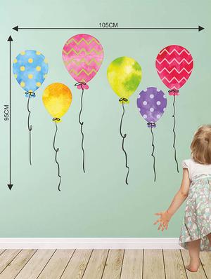 Rawpockets Wall Decals ' Ballons Wall Sticker ' Wall stickers (PVC Vinyl) Multicolour - 15733612 - Standard Image - 2