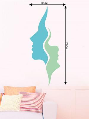 Rawpockets Wall Decals ' Faces Wall Sticker ' Wall stickers (PVC Vinyl) Multicolour - 15733625 - Standard Image - 2