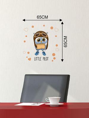 Rawpockets Wall Decals ' Little Pilot Wall Sticker ' Wall stickers (PVC Vinyl) Multicolour - 15733642 - Standard Image - 2