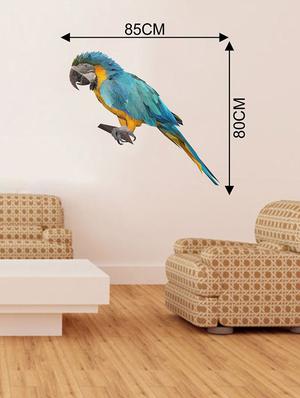 Rawpockets Wall Decals ' Multi Color Parrot Wall Sticker ' Wall stickers (PVC Vinyl) Multicolour - 15733654 - Standard Image - 2