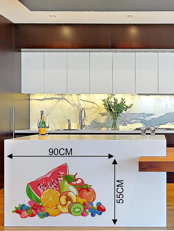 Rawpockets Wall Decals ' Fruits Wall Sticker ' Wall stickers (PVC Vinyl) Multicolour - 15733670 - Zoom Image - 2