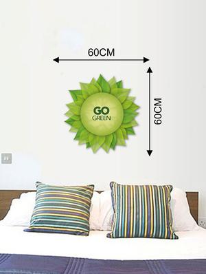 Rawpockets Wall Decals ' Go Green Wall Sticker ' Wall stickers (PVC Vinyl) Multicolour - 15733678 - Standard Image - 2