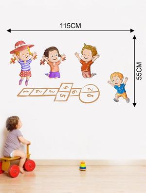 Rawpockets Wall Decals ' Kids Street Game Play Wall Sticker ' Wall stickers (PVC Vinyl) Multicolour - 15733686 - Standard Image - 2