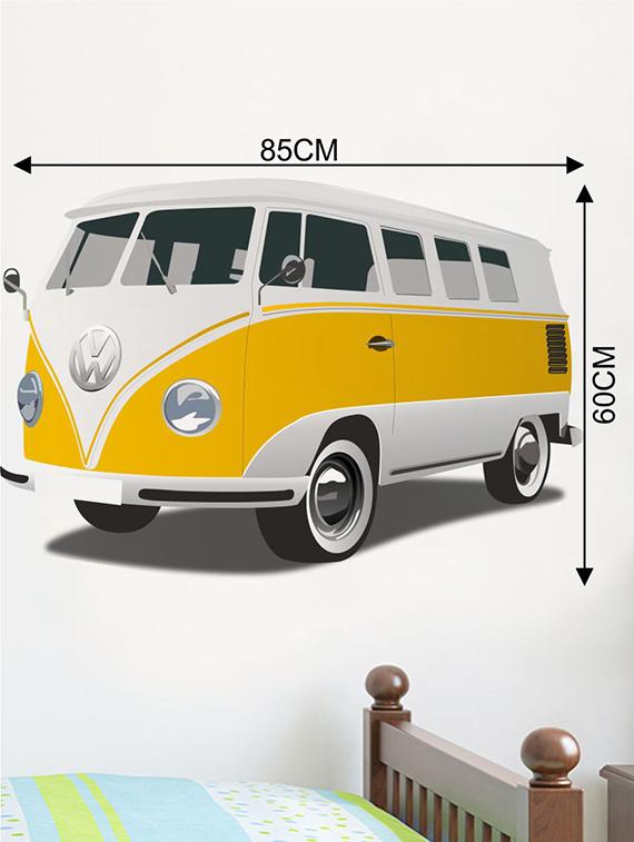 Rawpockets Wall Decals ' Volkswagen Vehicle Wall Sticker ' Wall stickers (PVC Vinyl) Multicolour - 15733689 - Zoom Image - 2