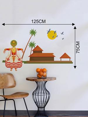 Rawpockets Wall Decals ' Kerala -God's Own Country Wall Sticker ' Wall stickers (PVC Vinyl) Multicolour - 15733704 - Standard Image - 2
