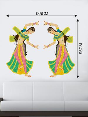 Rawpockets Wall Decals ' Girls Classic Dance Wall Sticker ' Wall stickers (PVC Vinyl) Multicolour - 15733720 - Standard Image - 2