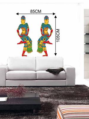 Rawpockets Wall Decals ' Decorative Classical Dance Wall Sticker ' Wall stickers (PVC Vinyl) Multicolour - 15733721 - Standard Image - 2