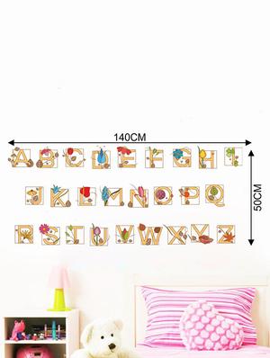 Rawpockets Wall Decals ' Alphabets for Kids ' Wall stickers (PVC Vinyl) Multicolour - 15733745 - Standard Image - 2