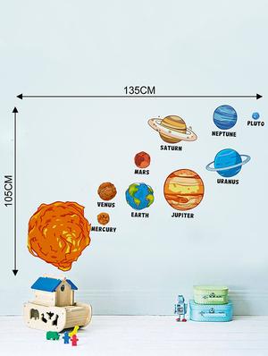 Rawpockets Wall Decals ' Planets ' Wall stickers (PVC Vinyl) Multicolour - 15733746 - Standard Image - 2