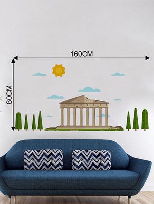 Rawpockets Wall Decals ' Monument ' Wall stickers (PVC Vinyl) Multicolour - 15733748 - Standard Image - 2