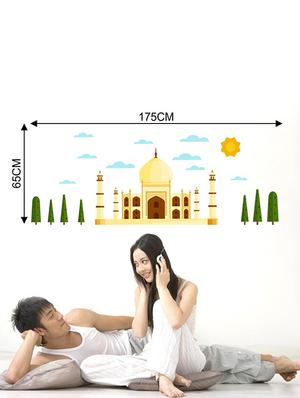 Rawpockets Wall Decals ' Tajmahal ' Wall stickers (PVC Vinyl) Multicolour - 15733749 - Standard Image - 2