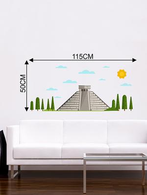 Rawpockets Wall Decals ' Pyramid ' Wall stickers (PVC Vinyl) Multicolour - 15733751 - Standard Image - 2