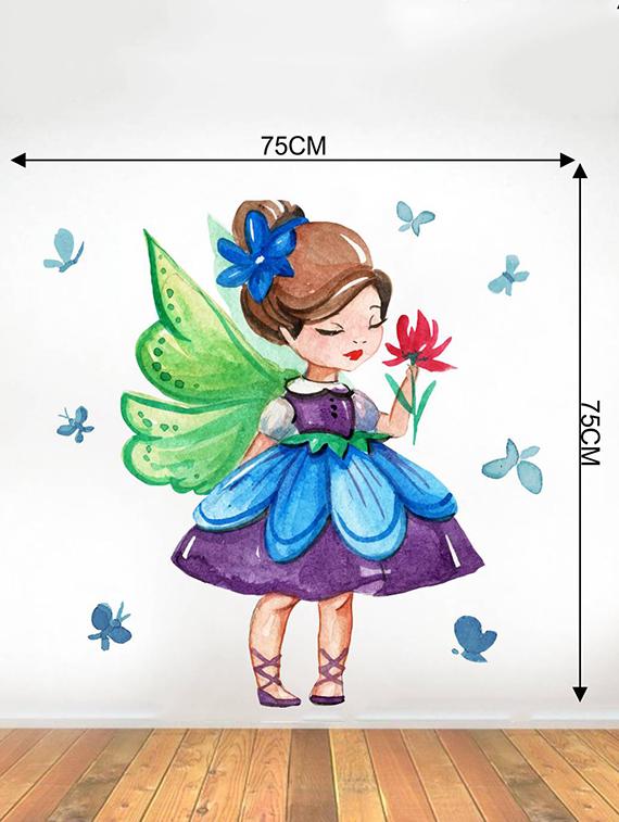 Rawpockets Wall Decals ' Cute Cindrella ' Wall stickers (PVC Vinyl) Multicolour - 15733764 - Zoom Image - 2