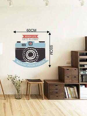 Rawpockets Wall Decals ' Camera Quote ' Wall stickers (PVC Vinyl) Multicolour - 15733765 - Standard Image - 2