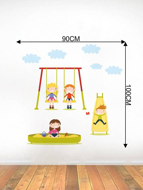 Rawpockets Wall Decals ' Kids Play Area ' Wall stickers (PVC Vinyl) Multicolour - 15733766 - Zoom Image - 2