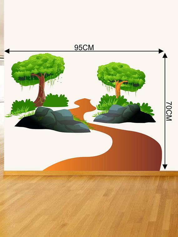 Rawpockets Wall Decals ' Way to Jungle ' Wall stickers (PVC Vinyl) Multicolour - 15733767 - Zoom Image - 2
