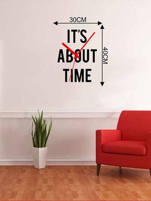 Rawpockets Wall Decals ' Its About time ' Wall stickers (PVC Vinyl) Multicolour - 15733771 - Standard Image - 2