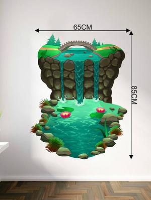 Rawpockets Wall Decals ' Decorative Fountain ' Wall stickers (PVC Vinyl) Multicolour - 15733773 - Standard Image - 2