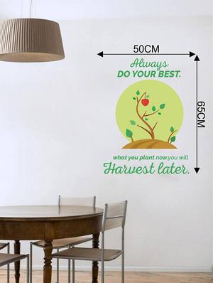 Rawpockets Wall Decals ' Do Your Best Quote ' Wall stickers (PVC Vinyl) Multicolour - 15733779 - Standard Image - 2