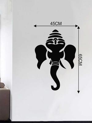 Rawpockets Wall Decals ' God Ganesha Logo ' Wall stickers (PVC Vinyl) Multicolour - 15733792 - Standard Image - 2