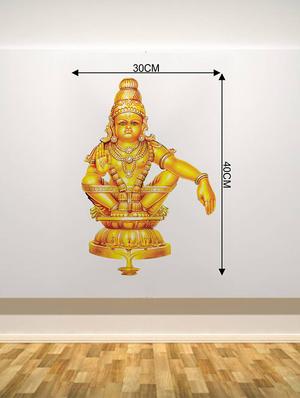 Rawpockets Wall Decals ' God Iyappan ' Wall stickers (PVC Vinyl) Multicolour - 15733797 - Standard Image - 2