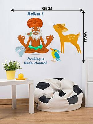 Rawpockets Wall Decals ' Relax - Nothinng under Control ' Wall stickers (PVC Vinyl) Multicolour - 15733803 - Standard Image - 2