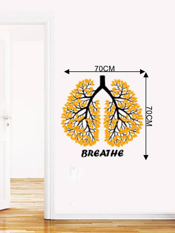Rawpockets Wall Decals ' Breathe ' Wall stickers (PVC Vinyl) Multicolour - 15733805 - Zoom Image - 2