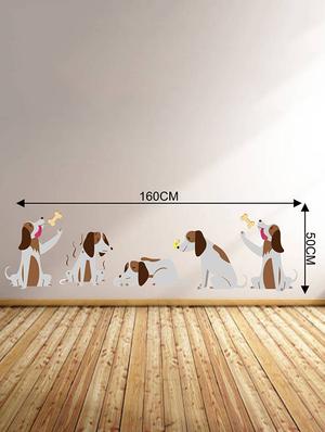 Rawpockets Wall Decals ' Dog Story ' Wall stickers (PVC Vinyl) Multicolour - 15733806 - Standard Image - 2