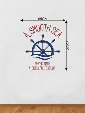 Rawpockets Wall Decals ' A Skillful Sailor ' Wall stickers (PVC Vinyl) Multicolour - 15733811 - Standard Image - 2