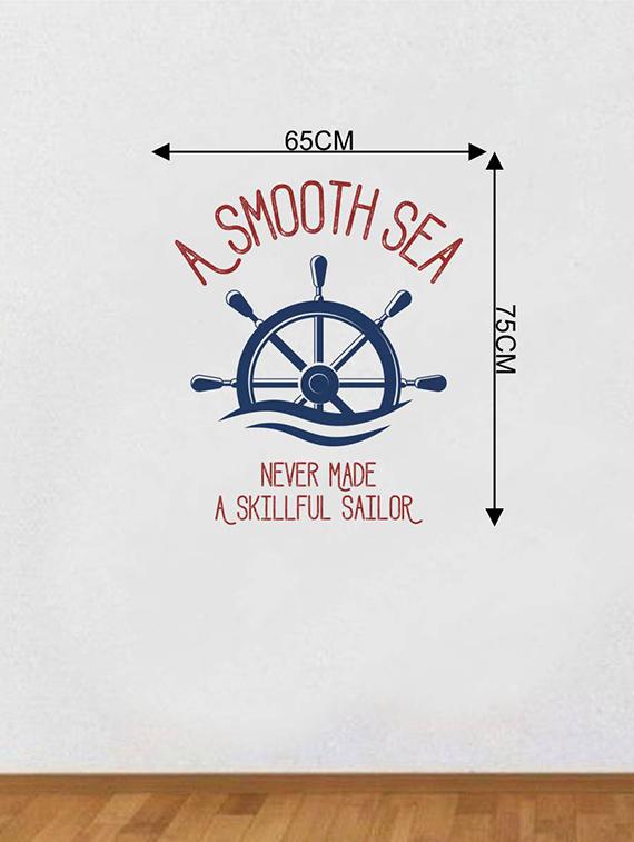 Rawpockets Wall Decals ' A Skillful Sailor ' Wall stickers (PVC Vinyl) Multicolour - 15733811 - Zoom Image - 2