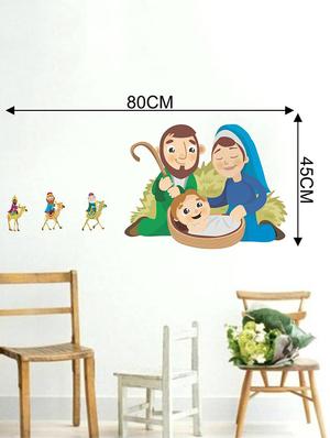 Rawpockets Wall Decals ' Lord Jesus Birth Story ' Wall stickers (PVC Vinyl) Multicolour - 15733812 - Standard Image - 2