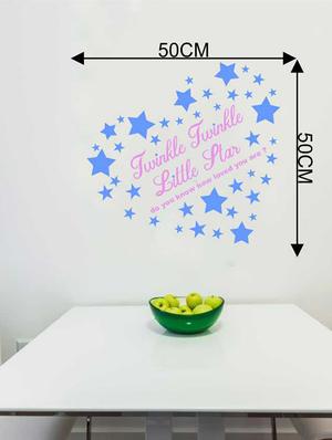 Rawpockets Wall Decals ' Kids Poem Twinkle Twinkle Little Star ' Wall stickers (PVC Vinyl) Multicolour - 15733826 - Standard Image - 2