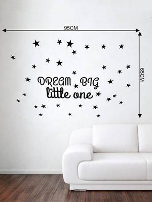 Rawpockets Wall Decals ' Baby Room : Dream Big Little One ' Wall stickers (PVC Vinyl) Multicolour - 15733836 - Standard Image - 2