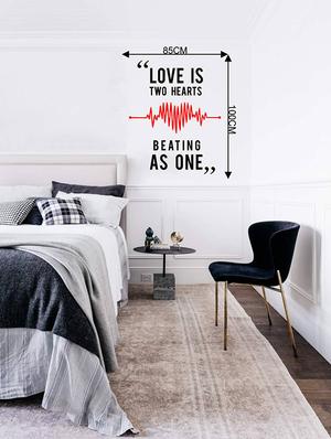 Rawpockets Wall Decals ' Love Quote ' Wall stickers (PVC Vinyl) Multicolour - 15733845 - Standard Image - 2