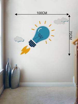 Rawpockets Wall Decals ' Office Wall Stickers : Start Up Innovative Idea ' Wall stickers (PVC Vinyl) Multicolour - 15733847 - Standard Image - 2