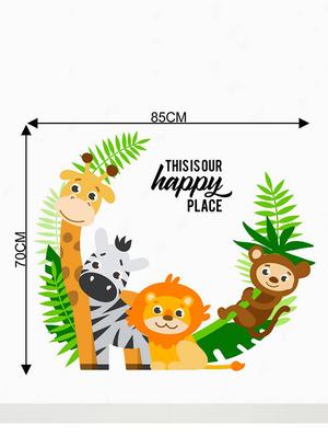 Rawpockets Wall Decals ' Living Room : This is Our Happy Place ' Wall stickers (PVC Vinyl) Multicolour - 15733849 - Standard Image - 2