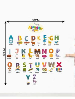 Rawpockets Wall Decals ' Live Alphabets for Kids ' Wall stickers (PVC Vinyl) Multicolour - 15733850 - Standard Image - 2