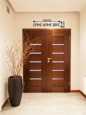 Rawpockets Wall Decals ' Living Room : Come Home Safe ' Wall stickers (PVC Vinyl) Multicolour - 15733857 - Standard Image - 2