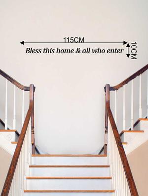 Rawpockets Wall Decals ' Living Room : Blessing ' Wall stickers (PVC Vinyl) Multicolour - 15733864 - Standard Image - 2
