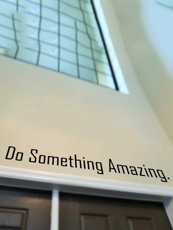 Rawpockets Wall Decals ' Do Something Amazing ' Wall stickers (PVC Vinyl) Multicolour - 15733867 - Zoom Image - 2